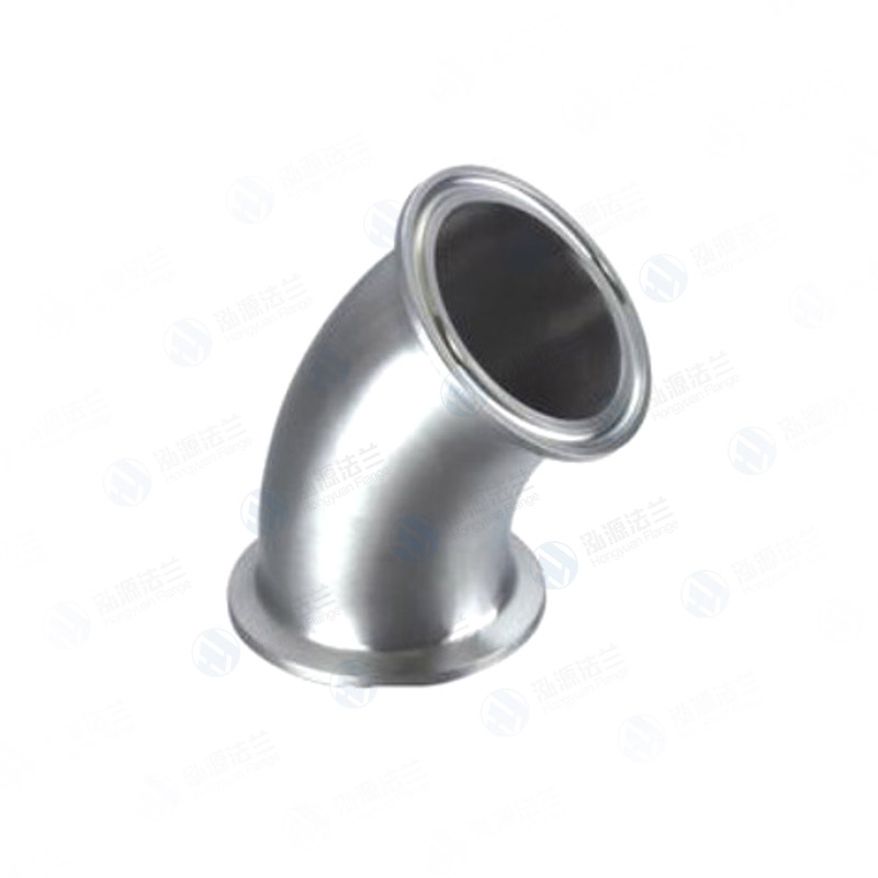 卫生级快装式45°弯头